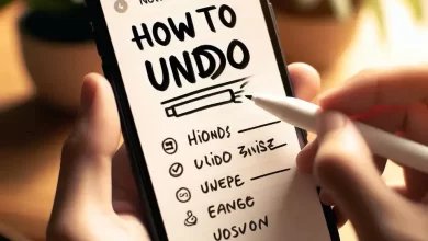 how to undo using notes