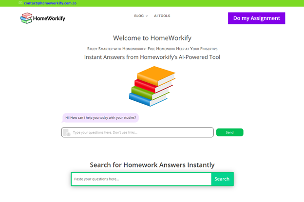 HomeWorkify Homepage