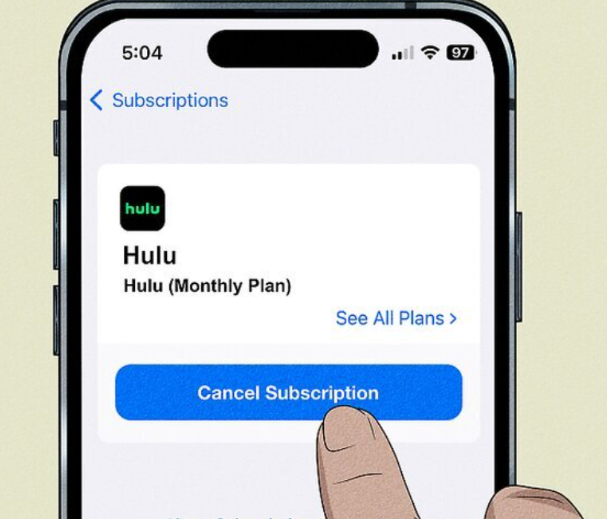 cancel Hulu subscription on Iphone